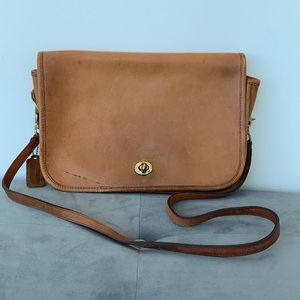 Vintage Coach purse style 3147 tan made in New York City U.S.A. With C.O.A